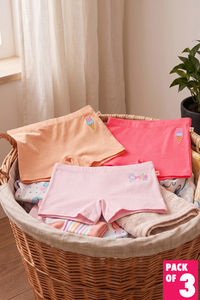 Zivame Girls Boyshorts (Pack of 3) - Multicolor — thumbnail 1